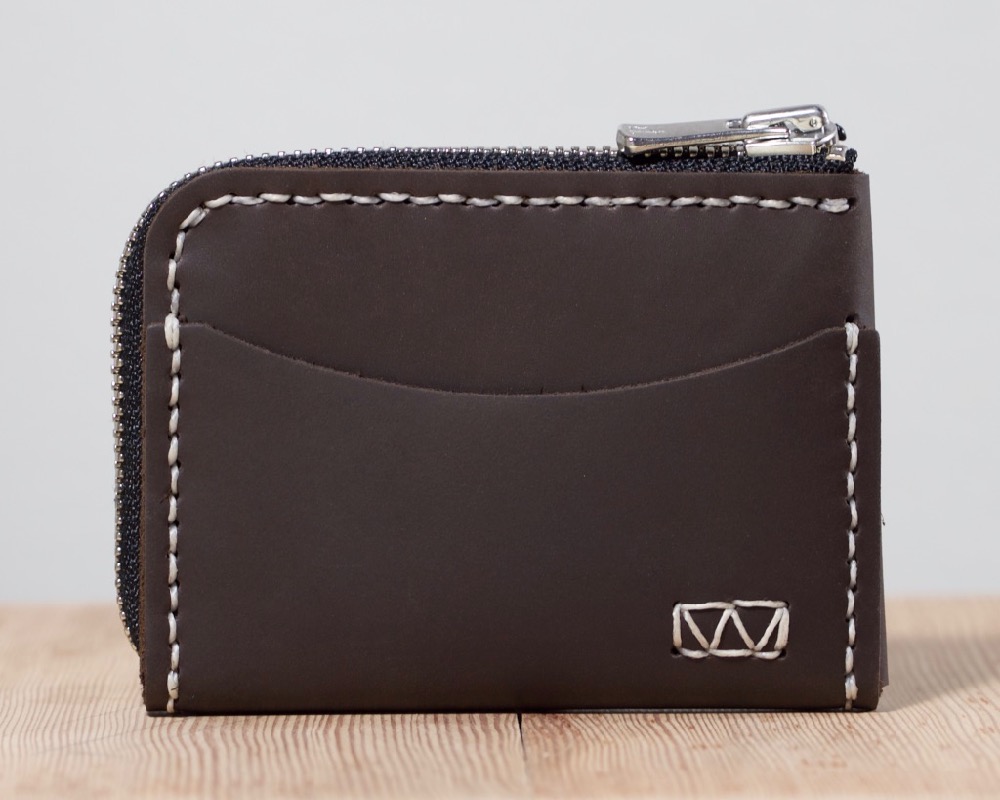 Full-Grain Leather Zip Wallet