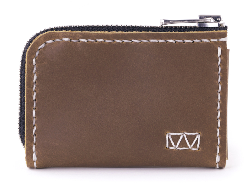 Matchbox 2-Sided Leather Zipper Wallet for Men